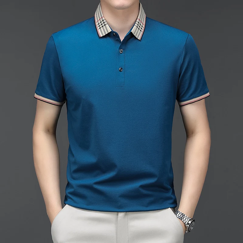 Title 4, Mens Polo Shirt Short-sleeved High-end T-shirt...