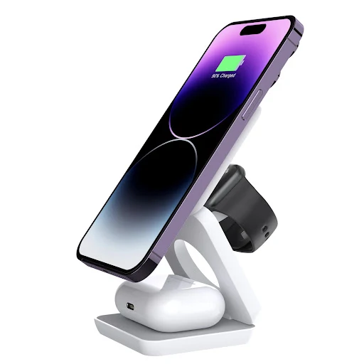 Title 2, Folding Three-in-One Wireless Charger Portable ...