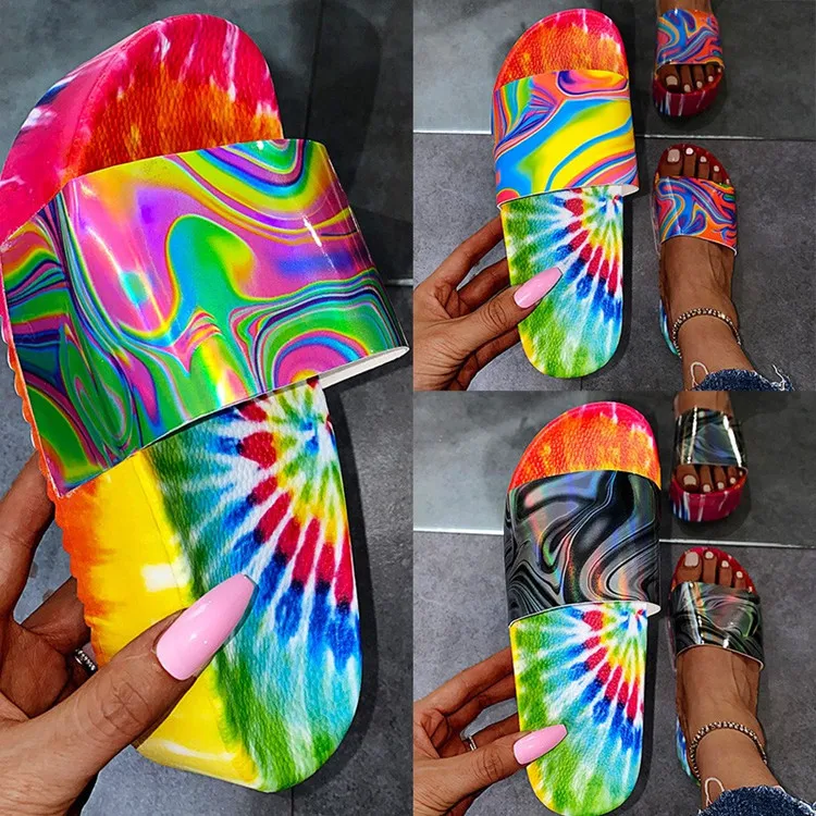 Title 3, Sandalias de plataforma para mujer con impresió...