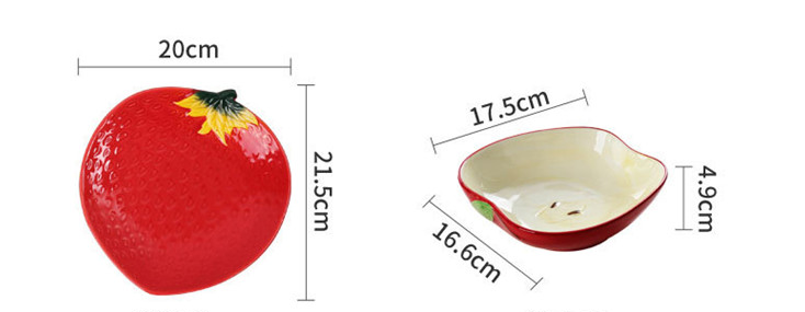 Title 2, Household Ceramic Plate Creative Fruit 8 Inch. ...