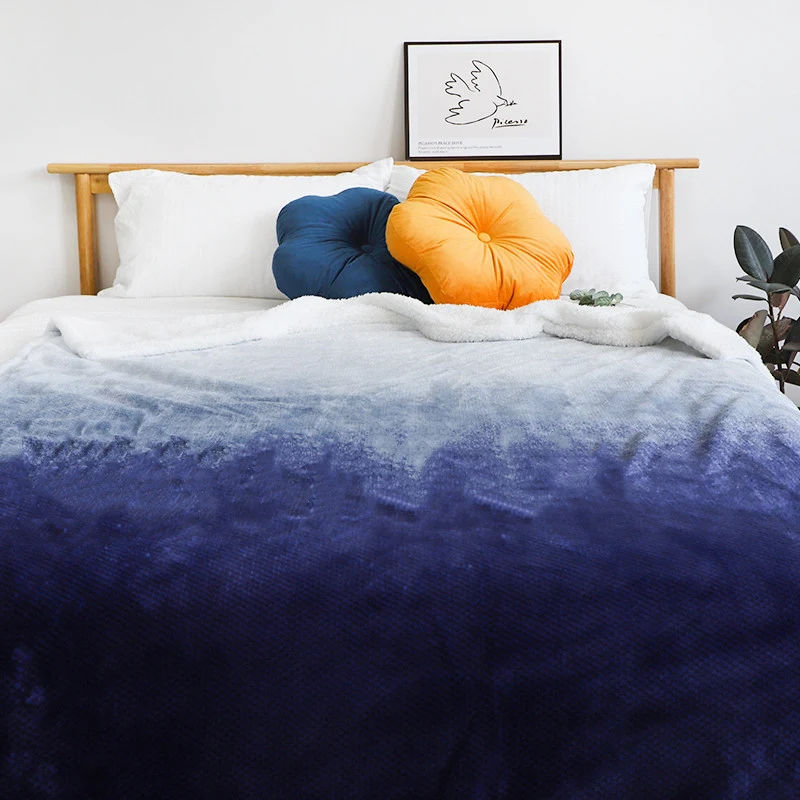Manta Siesta com capa para joelhos, flanela espessa e lã de cordeiro. Conforto e calor, ideal para relaxar em casa ou no escritório. — foto 8