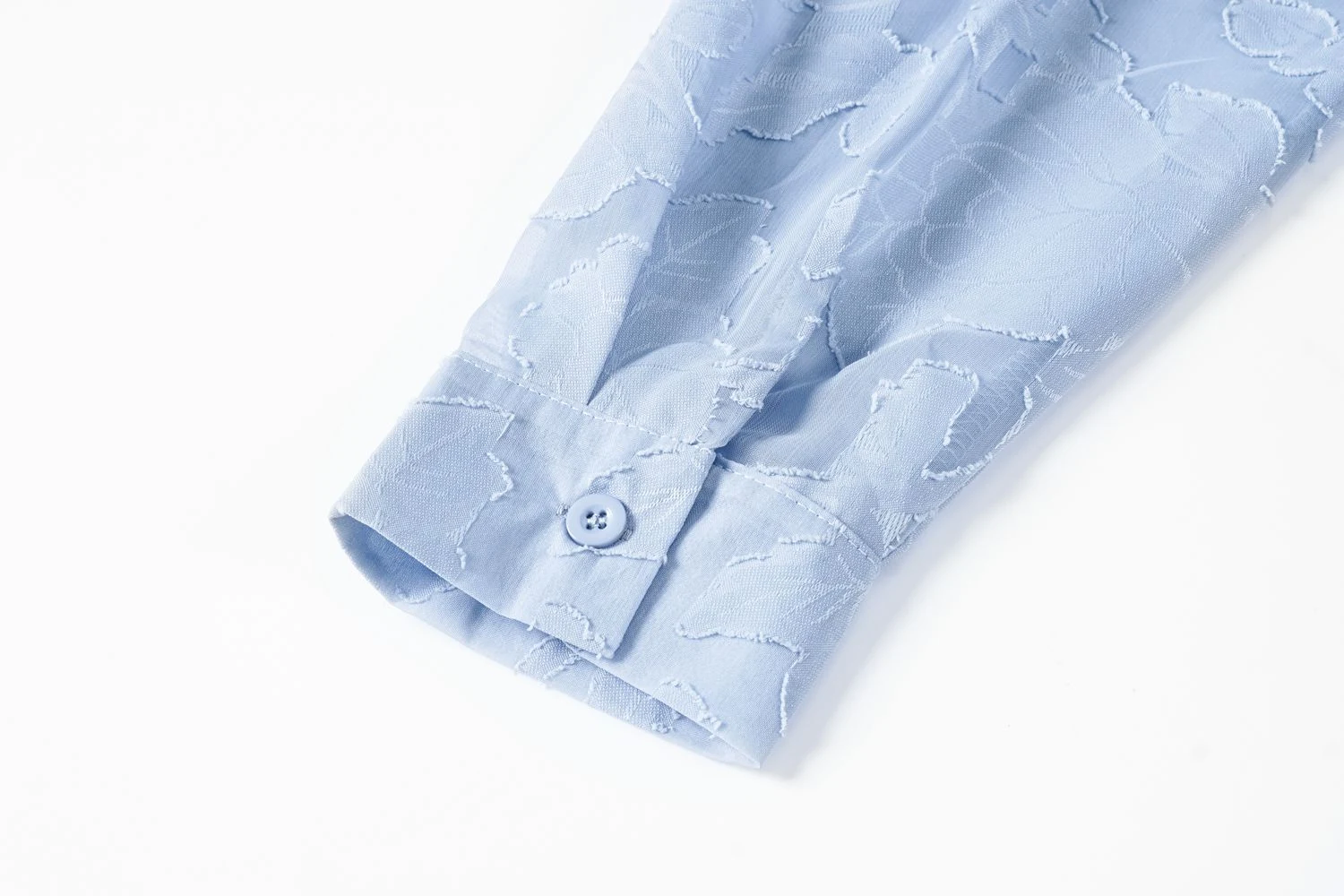 Title 10, Womens Solid Color Hollow Chiffon Jacquard But...