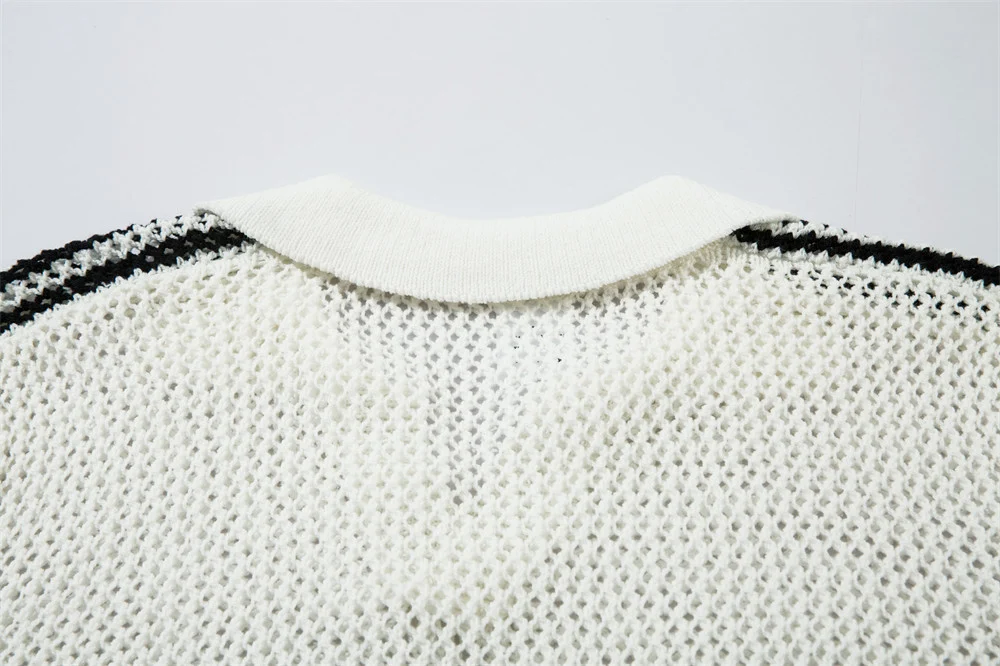 Title 7, Suéter masculino fashion transparente de manga ...