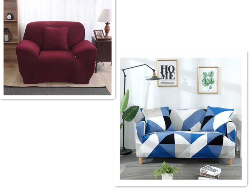Elastische Sofabezüge schützen und verschönern Ihr Sofa. Perfekte Passform, einfach anzubringen und zu waschen. Erneuern Sie Ihr Wohnzimmer. — foto 32