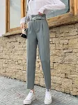 High-Waist Straight-Leg Suit Trousers Casual Pants. Effortless style and all-day comfort, perfect for work or casual wea — photo 5