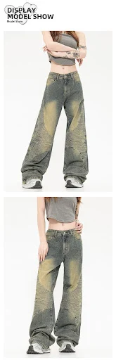 Title 3, Straight Jeans Washed Yellow Mud, a versatile a...