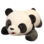 Nova Pelúcia Panda Maluco, Estilo Cartoon Fofo, Almofada Panda Infantil, Brinquedo de Dormir para Crianças, Confortável e Macio — foto 2