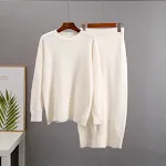 Beige Round Neck