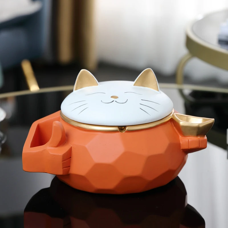 Title 2, Creative Personality Trend Cute Ashtray With Li...