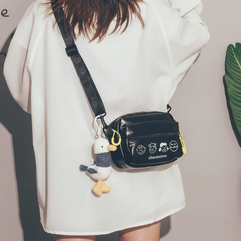 Title 5, Soft leather shoulder messenger bag, designed f...