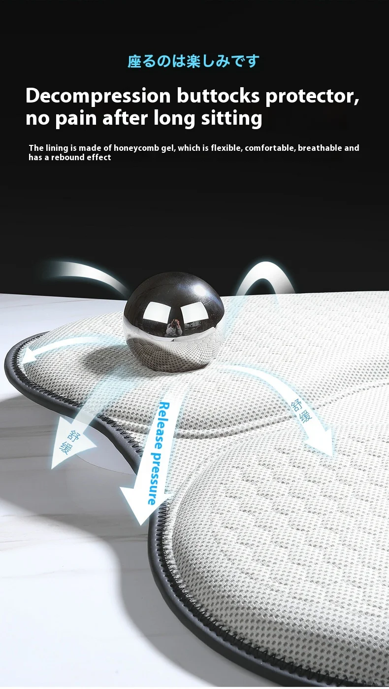 Title 4, Honeycomb Gel Car Seat Cushion Breathable Cold ...