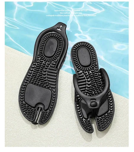 Title 7, Foldable Travel Couple Flip Flops Plus Size Com...