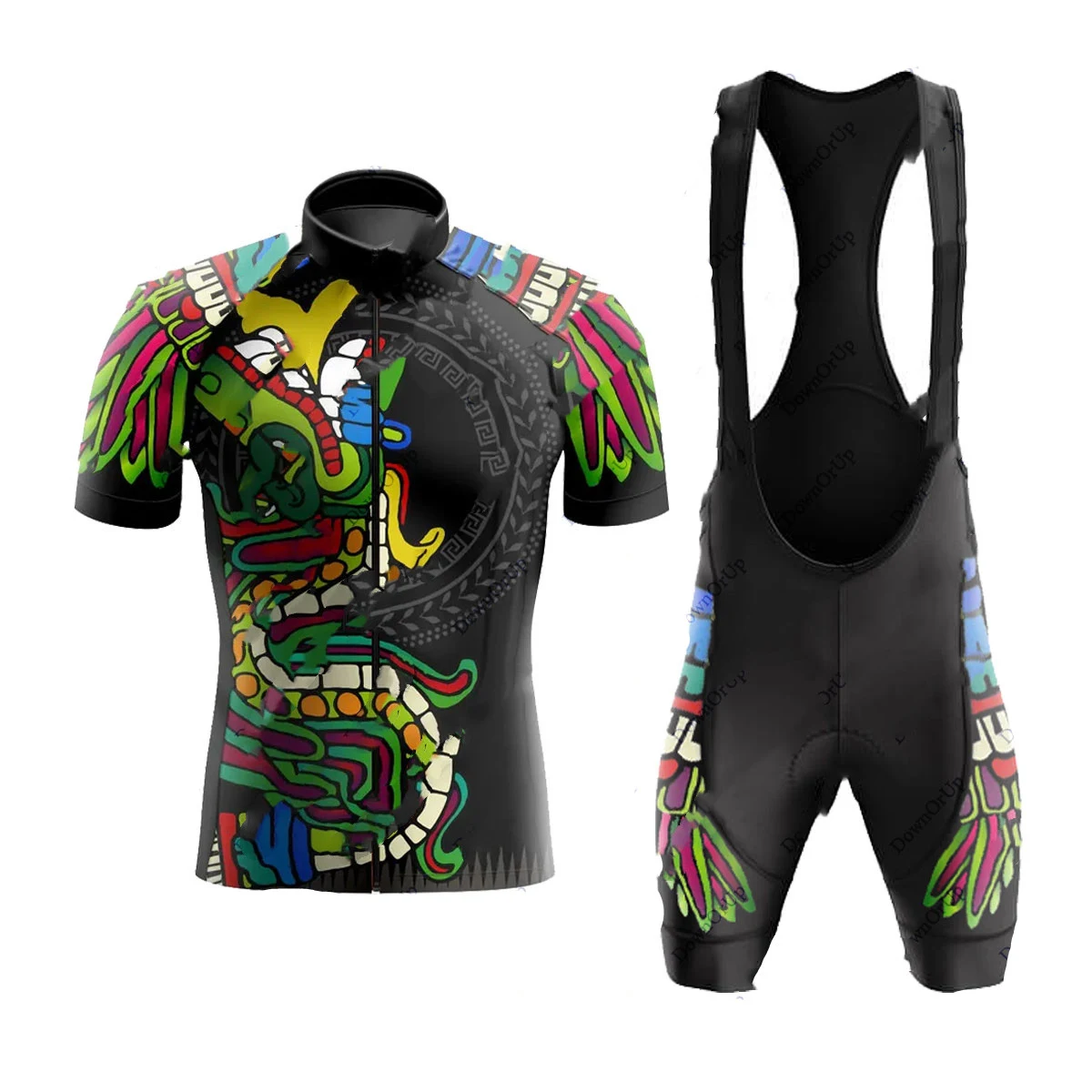 Title 3, Womens short sleeve bib cycling suit, designed...