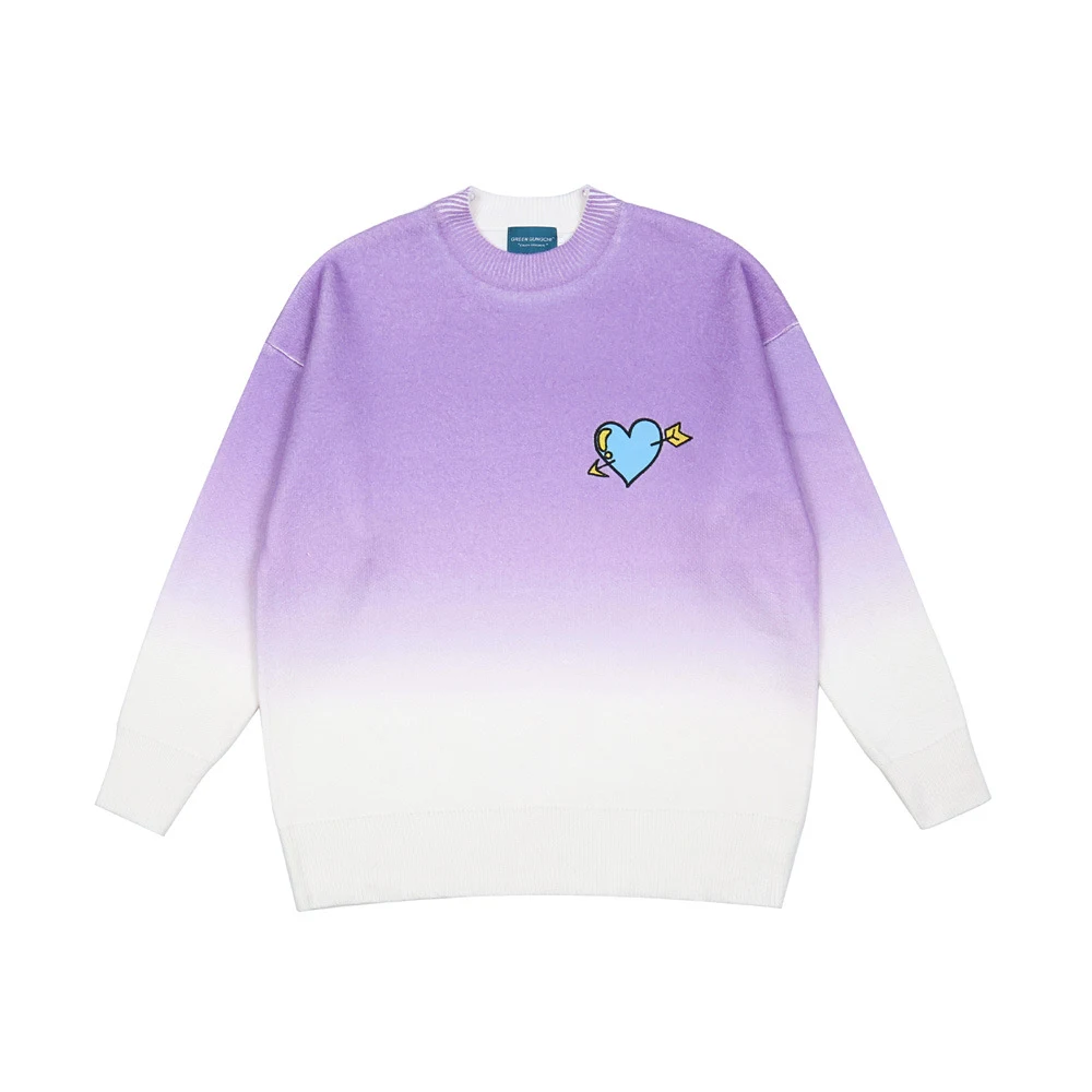 Title 1, Mens Love Print Gradient Sweater for ultimate ...