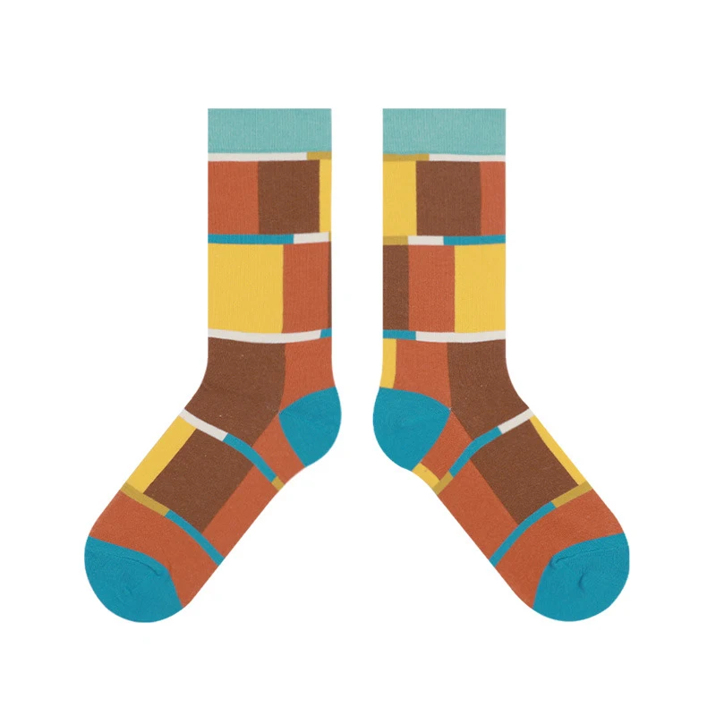 Cheerful Color Block Cute Japanese Style Korean Style Socks — photo 15