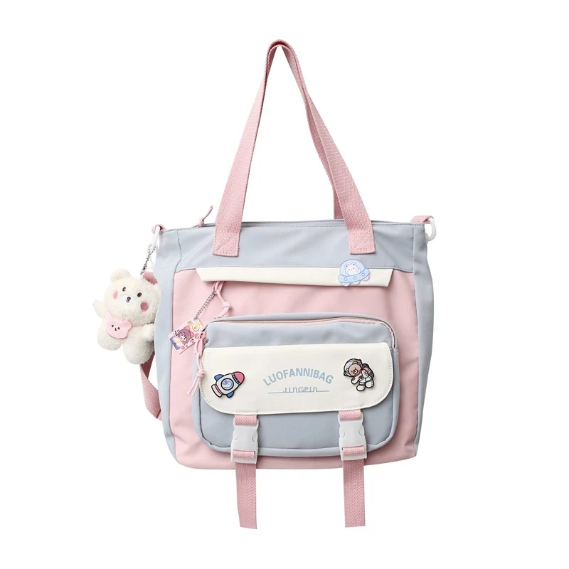 Women's Fashionable Large-capacity Multi-compartment Colorblock Shoulder Bag offers stylish organization for everyday es — photo 2