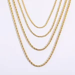 Colar feminino de aço titânio com doze pedras de nascimento, pingente de zircônia colorida simples, presente perfeito. — foto 23