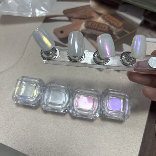 Title 3, Pearl Moonlight Nail Sequins Tools, create dazz...