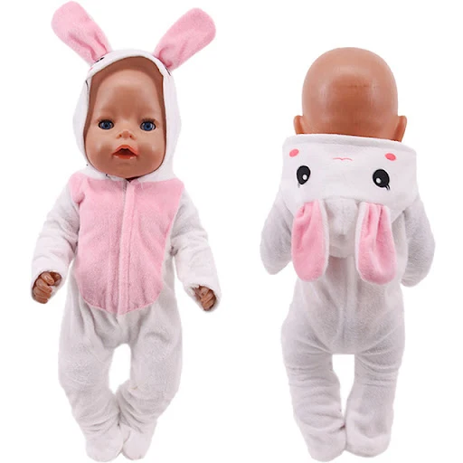 Title 4, Roupa de boneca para bebê Vestido de desenho an...