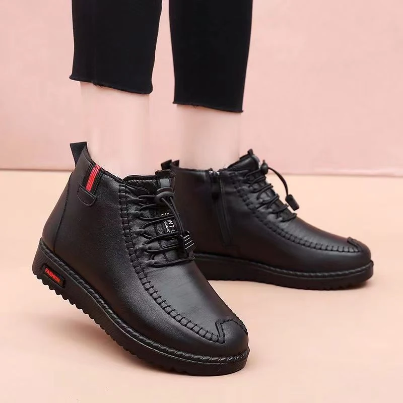 Botas de neve grossas femininas de veludo impermeáveis e antiderrapantes — Conforto, segurança e estilo para o inverno! — foto 1