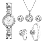 Fashion Ladies Steel Band Watch Band Bacelet Set Quartz — foto 2