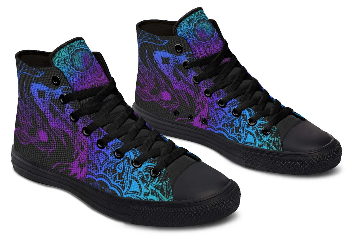 Fashion Printed Couple High Top Canvas Shoes, comfortable and stylish footwear, perfect for casual outings and everyday — photo 7