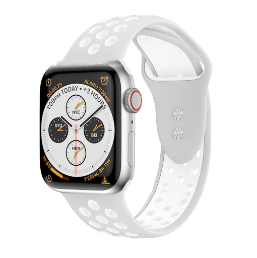 Title 2, Two-tone double nail round hole silicone strap,...