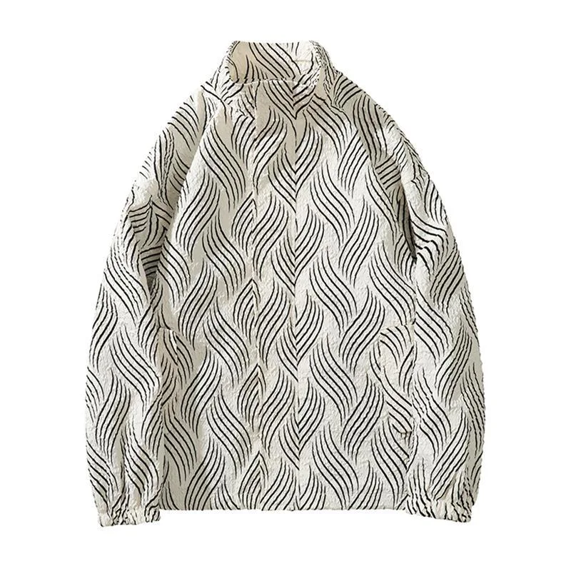 Title 4, Large size jacket with a personality dark crump...