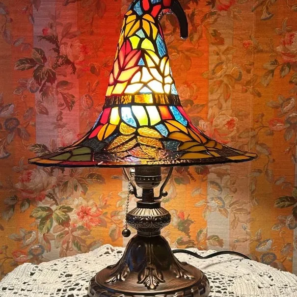 Witch Hat Lamp Decoration Magic Create an Enchanting Atmosphere. Illuminate your space with a magical touch. Perfect for — photo 6