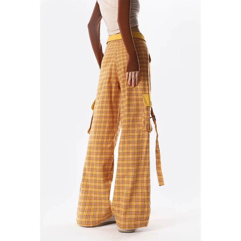 Title 4, Pantalon Large Droit Décontracté pour Femme, Co...