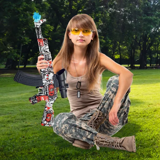 Title 5, Electric Gel Blaster Gun Water Bomb Toy for out...