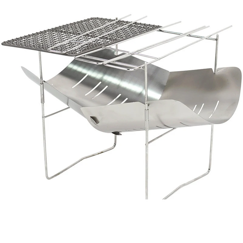 Title 2, Portable Folding Outdoor Camping Campfire Wood ...