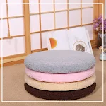 Almofada de cadeira redonda grande, almofada de banquinho macia e confortável para assentos longos e decoração da casa. — foto 2