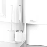 Wall mounted toilet brush