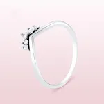 Anel Panjia S925 em prata esterlina para mulheres, presente ideal, brilho duradouro e design elegante. Conforto para uso diário. Joia perfeita. — foto 2