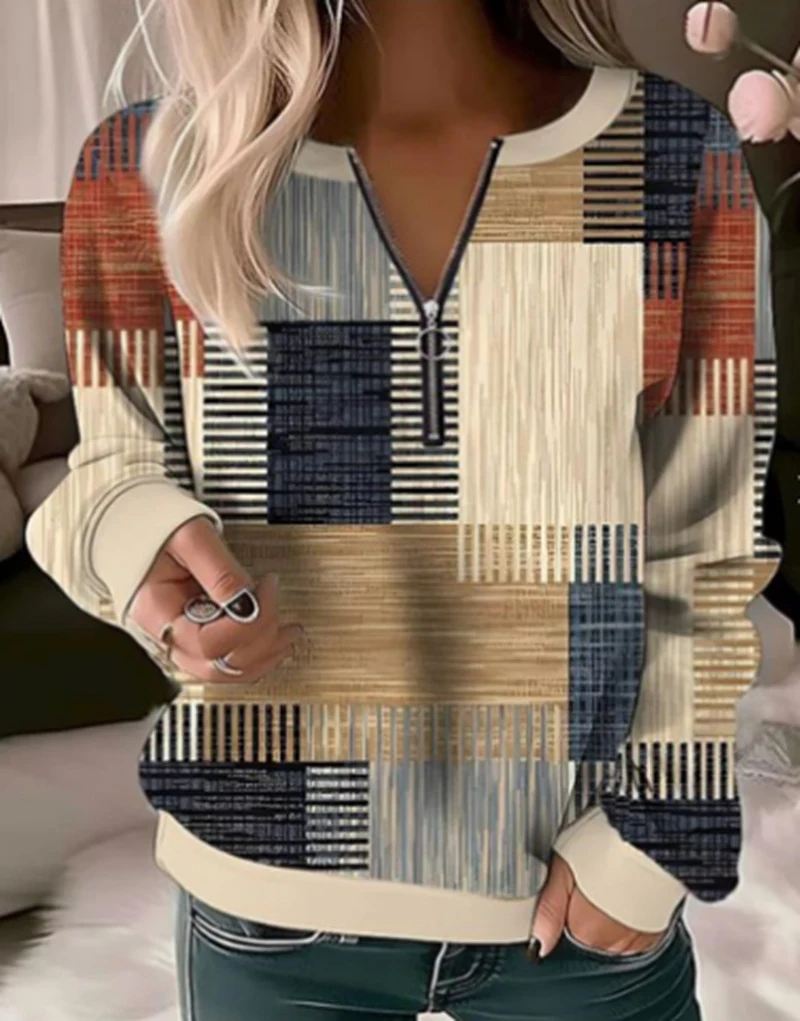 Women's Long Sleeve Loose Sweatshirt for ultimate comfort and casual style. Perfect for everyday wear and relaxed activi — photo 5