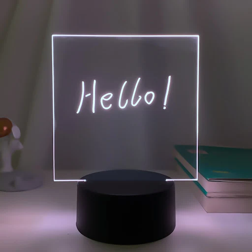 Title 5, 3D Small Night Decoration Transparent Message B...