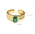 Anel de prata esterlina com zircônias micro incrustadas e textura. Combine com tudo! Adicione brilho e sofisticação ao seu visual diário. — foto 3