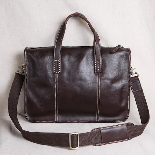 Title 6, Vintage Business Leisure Horizontal Leather Bri...