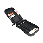 Bolsa de armazenamento para selim de bicicleta de montanha com suporte frontal para celular, pendurada — foto 7