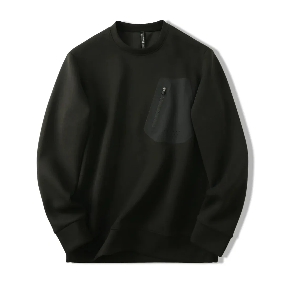 Suéter Pullover Masculino Esportivo Casual, Gola Redonda, Air Cotton, Quente e Confortável, Ideal para Atividades ao Ar Livre — foto 3
