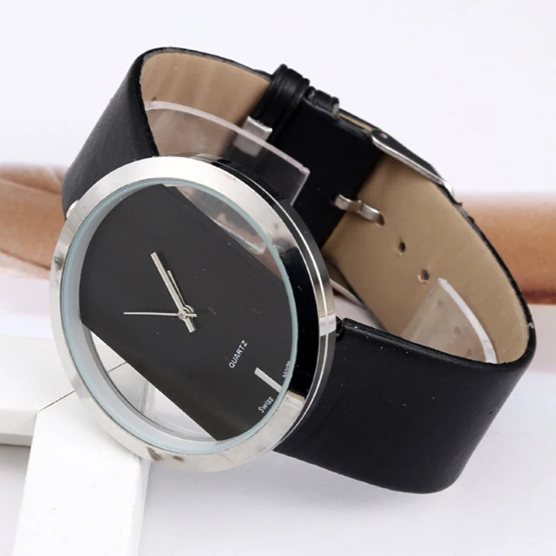 Relógio de quartzo criativo e vazado para mulheres, moda moderna. Design elegante que combina estilo e funcionalidade, perfeito para um visual único. — foto 4