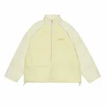 Color-block Raglan Sleeves Stand Collar Cotton-padded Coat. Stay warm and stylish this winter with this comfortable coat — photo 17