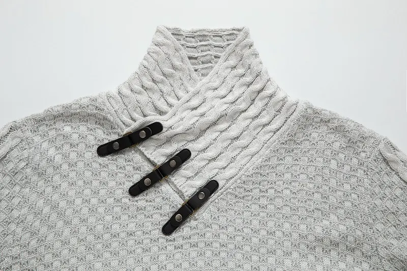Title 12, Mens Long Sleeve Half Turtleneck Knitted Sweat...