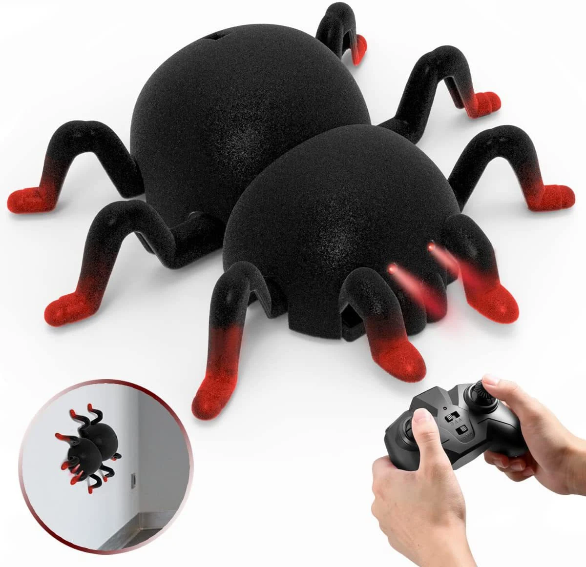 Carro de escalada de parede com acrobacias de aranha simulação brinquedo presente, sobe paredes e tetos, controle remoto, diversão garantida. — foto 1