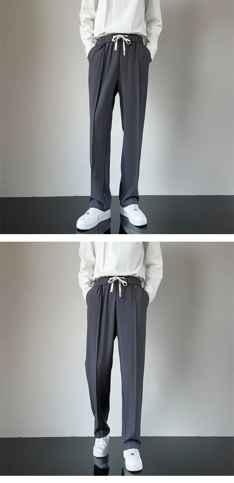 Title 8, Draping Slim Fit Casual Suit Pants for Men. Exp...