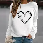 Modisches, lässiges, lockeres Damen-Sweatshirt — foto 3