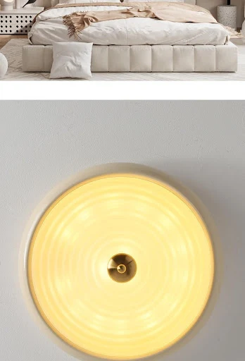 Title 6, Full Spectrum French Cream Bedroom Ceiling Lamp...
