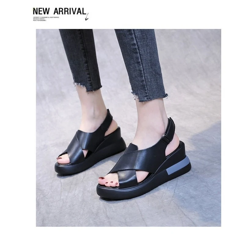 Title 11, Womens Casual Peep Toe Platform Wedge Sandals,...