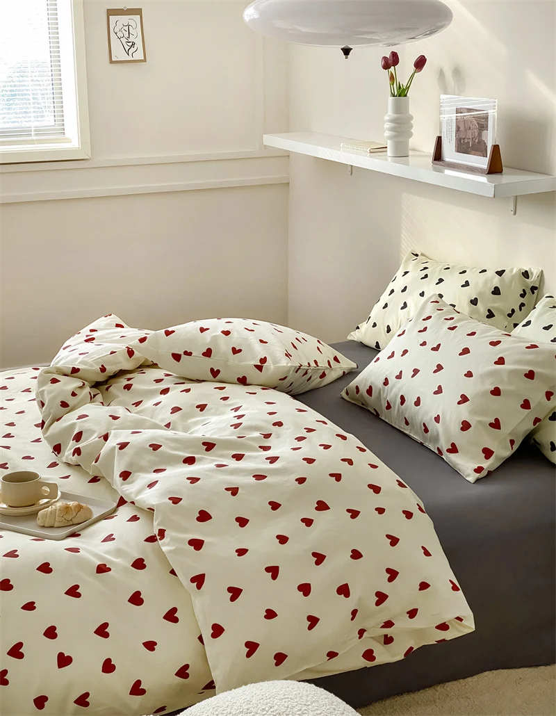 Jogo de cama de quatro peças artístico de algodão puro com bolinhas verdes, 15 M-18 M, maciez e conforto para noites tranquilas e relaxantes. — foto 7